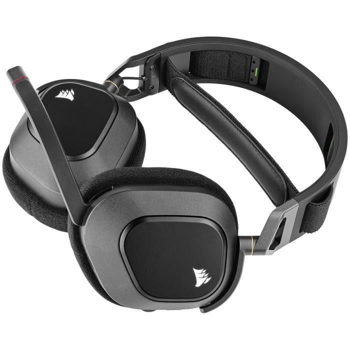 Auriculares Bluetooth con Micrófono Corsair HS80 RGB Negro Multicolor 1 Auriculares Bluetooth con Micrófono Corsair HS80 RGB Negro Multicolor 1