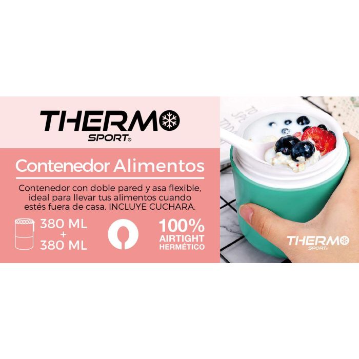 Termo Hermético Doble Pared 380+380 ml Thermosport (6 Unidades) 7 Termo Hermético Doble Pared 380+380 ml Thermosport (6 Unidades) 7