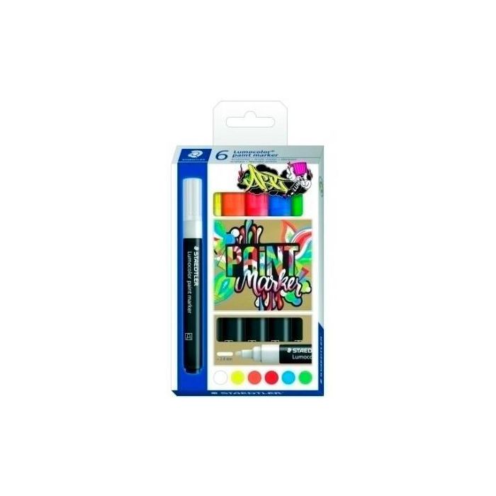 Staedtler Marcador Especial Lumocolor 349 Permanente C-Surtidos Estuche 6 Ud Staedtler Marcador Especial Lumocolor 349 Permanente C-Surtidos Estuche 6 Ud