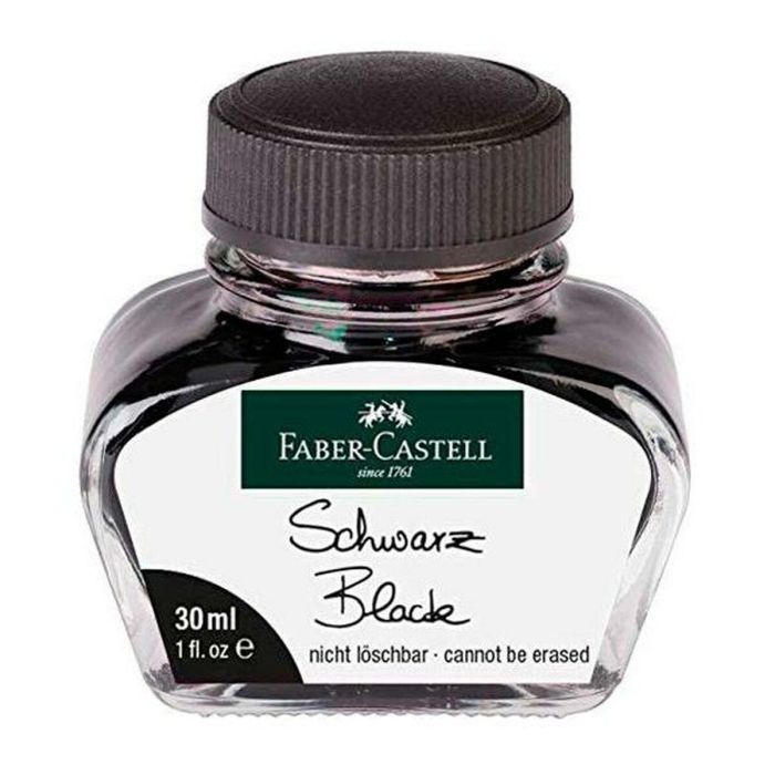 Tinta Faber-Castell Negro 6 Piezas 30 ml 1