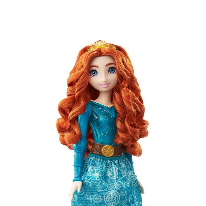 Mattel Hlw13 Muñeca Princesa Mérida Disney Brave Articulada con Vestido Brillante, Zapatos y Tiara - Edad +3 Años 1 Mattel Hlw13 Muñeca Princesa Mérida Disney Brave Articulada con Vestido Brillante, Zapatos y Tiara - Edad +3 Años 1