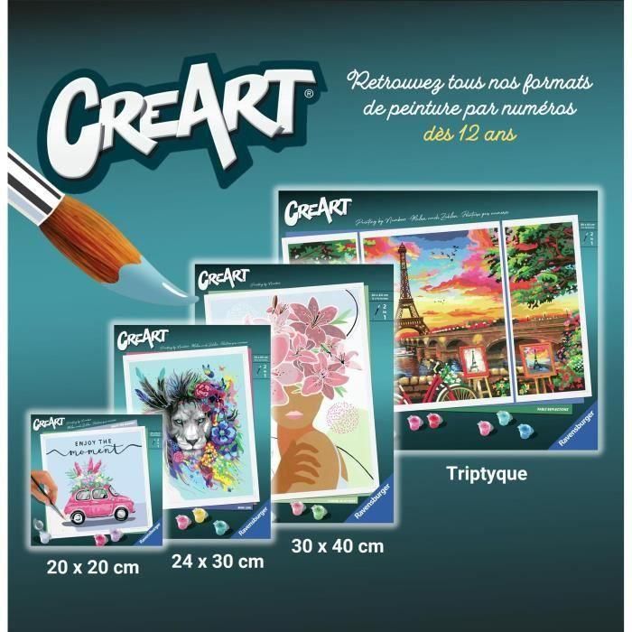 CreArt 24x30 cm EAMES - Ocio creativo - Pintura por números - Adulto - Edad 12 - 20153 - Versión francesa - Ravensburger 1 CreArt 24x30 cm EAMES - Ocio creativo - Pintura por números - Adulto - Edad 12 - 20153 - Versión francesa - Ravensburger 1
