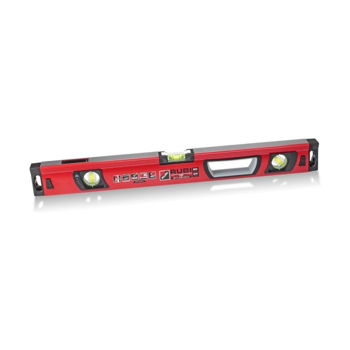 Rubi Nivel Antishock 80cm r76933 - Aluminio, Resistente a Impactos y UV, Niveles Horizontal, Vertical y 45°