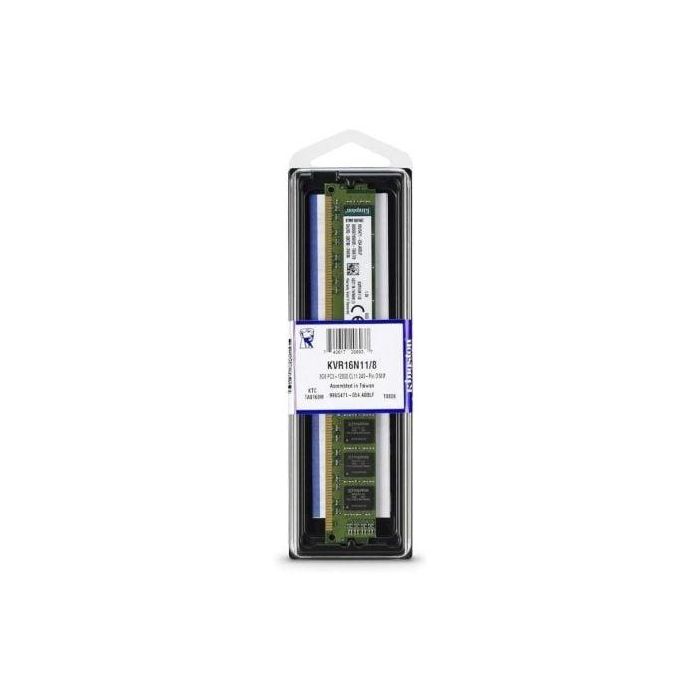 Memoria RAM Kingston ValueRAM 8GB/ DDR3/ 1600MHz/ 1.5V/ CL11/ DIMM 1 Memoria RAM Kingston ValueRAM 8GB/ DDR3/ 1600MHz/ 1.5V/ CL11/ DIMM 1