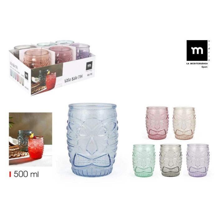 Vaso de agua La Mediterránea TIKI 0,5 L (24 Unidades) 2 Vaso de agua La Mediterránea TIKI 0,5 L (24 Unidades) 2