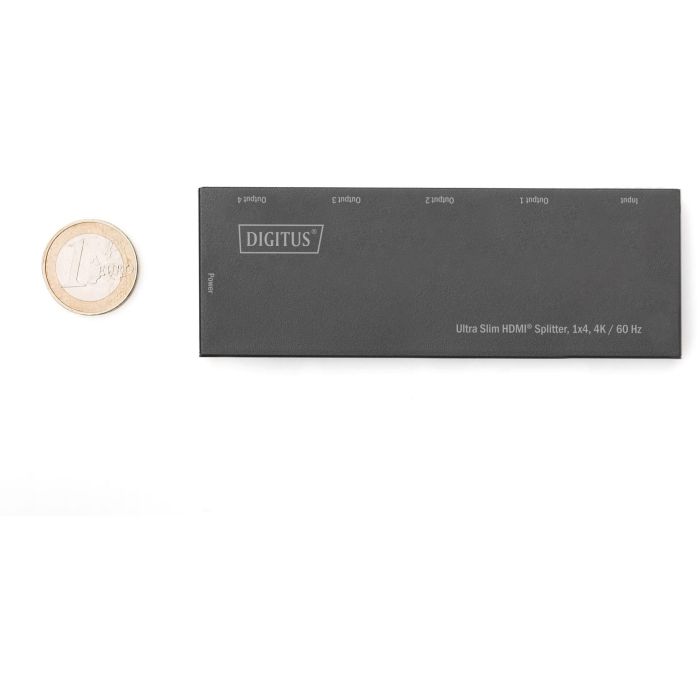 Digitus Divisor HDMI Ultra Slim 1x4, 4K@60Hz, Full HD, Negro, Metal 3 Digitus Divisor HDMI Ultra Slim 1x4, 4K@60Hz, Full HD, Negro, Metal 3