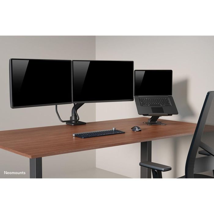 Neomounts DS20-740BL1 Soporte de escritorio para portátiles 11-15", Max. 5kg, Altura ajustable 1,7-16,8cm, Plegable, Compacto, Negro 8
