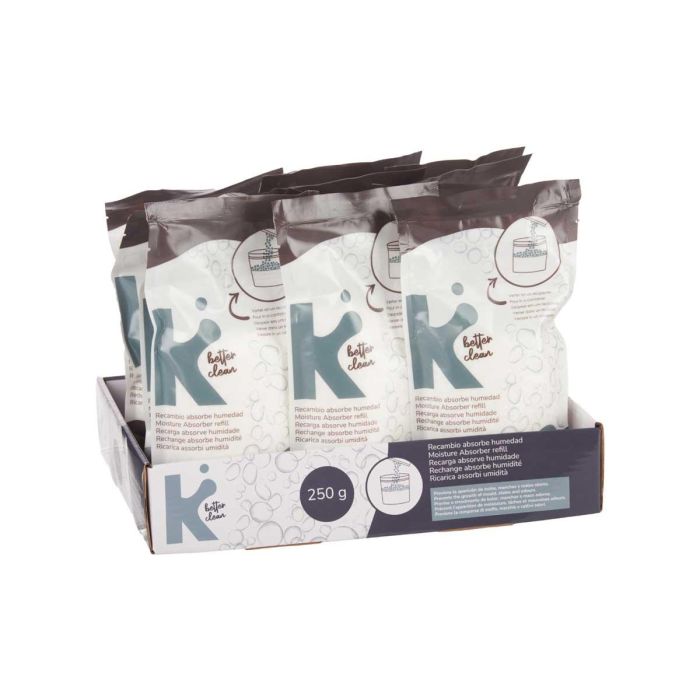 Bolas Recambio Absorbe Humedad 250Gr Kipit 12x3x20.5 cm (24 Unidades) 2 Bolas Recambio Absorbe Humedad 250Gr Kipit 12x3x20.5 cm (24 Unidades) 2