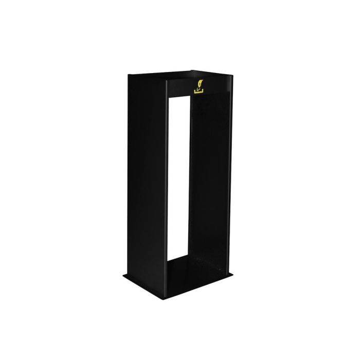 Cenicero Metalico Con Rejilla Para Arena Negro 77x24,5x30 cm 1