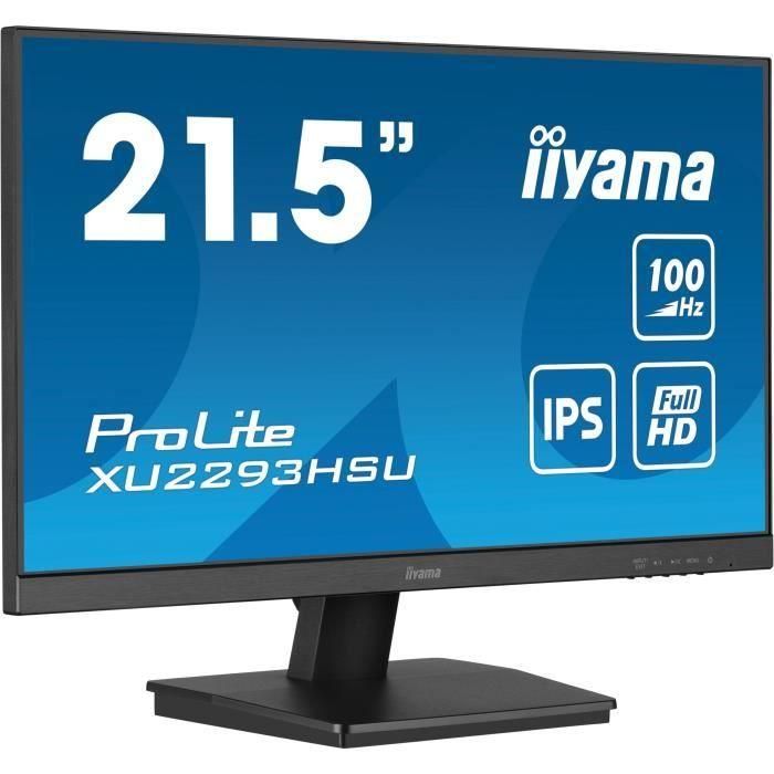 Iiyama ProLite XU2293HSU-B7 Monitor 21.5" Full HD IPS, 100Hz, 1ms, HDMI, DisplayPort, USB 2.0, Negro 1 Iiyama ProLite XU2293HSU-B7 Monitor 21.5" Full HD IPS, 100Hz, 1ms, HDMI, DisplayPort, USB 2.0, Negro 1