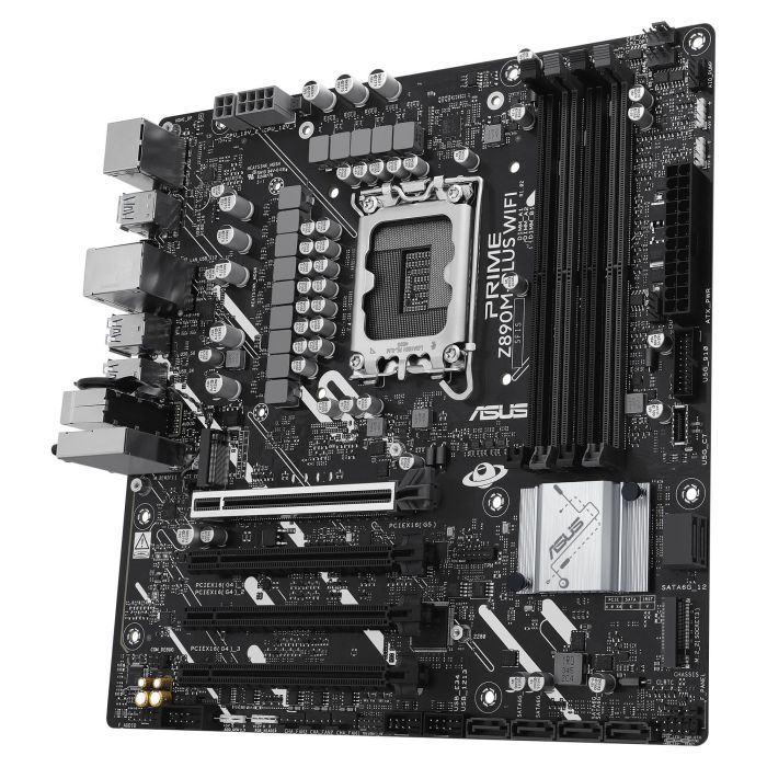 ASUS Z890M-Plus Wifi Placa Base para PC, Intel LGA 1851, DDR5, Wi-Fi 7 (802.11be), Factor de Forma micro ATX ASUS Z890M-Plus Wifi Placa Base para PC, Intel LGA 1851, DDR5, Wi-Fi 7 (802.11be), Factor de Forma micro ATX