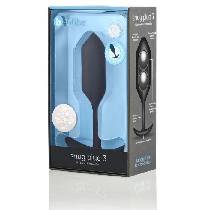 Plug Anal B-Vibe SNUG PLUG 3 Negro Plug Anal B-Vibe SNUG PLUG 3 Negro