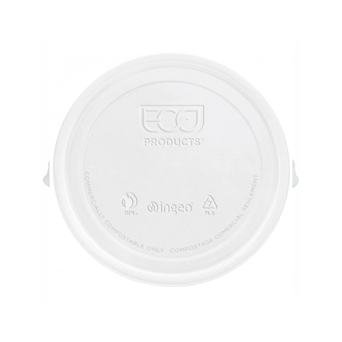 Blanca Tapa Plástico Biodegradable para Vaso 195/220 cc Paquete 100 Unidades 1