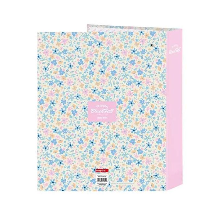 Carpeta de anillas BlackFit8 Blossom Multicolor A4 27 x 33 x 6 cm 1