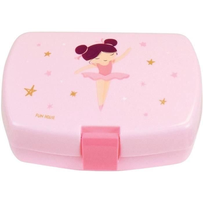 Juego de Vajilla Bailarina Bailarina - FUN HOUSE - 006364 - Vaso, Plato Hondo, Plato Llano, Cubiertos, Botella y Caja para Snacks 4 Juego de Vajilla Bailarina Bailarina - FUN HOUSE - 006364 - Vaso, Plato Hondo, Plato Llano, Cubiertos, Botella y Caja para Snacks 4