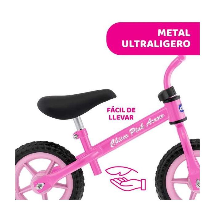 Bicicleta sin pedales bullet rosa ¡perfecta para adquirir el equilibrio! 10 pulgadas 46x56x68 cm 11 Bicicleta sin pedales bullet rosa ¡perfecta para adquirir el equilibrio! 10 pulgadas 46x56x68 cm 11