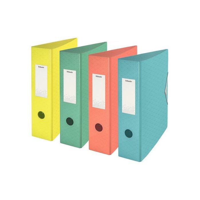 Archivador Palanca Esselte Colour Breeze Polyfoam Forrado Con Rado A4 75Mm Colores Surtidos 10 unidades