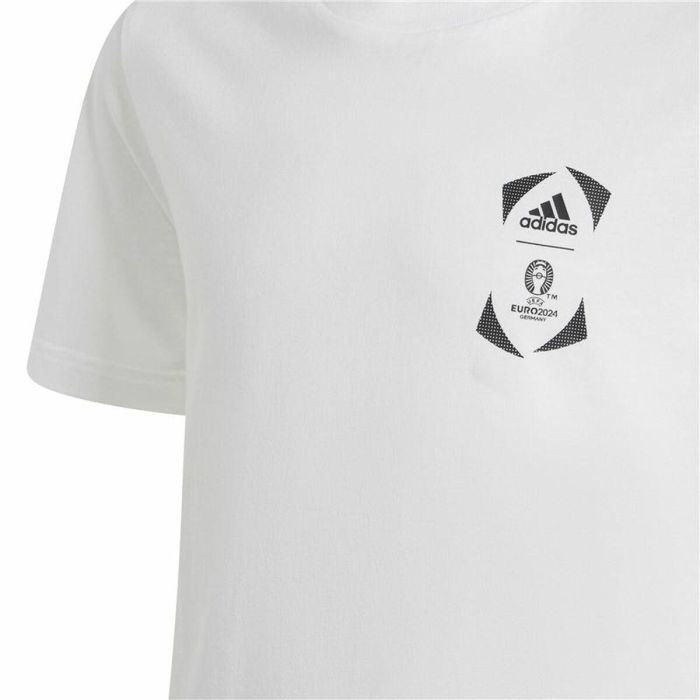 Camiseta de Manga Corta Adidas EURO 24 Blanco 2