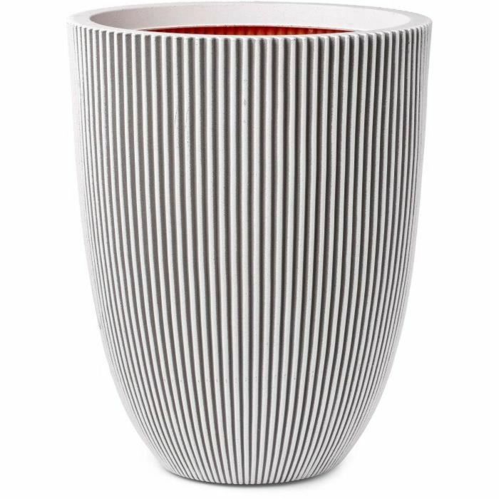 Capi Europe 445498 Florero Groove 34x46 cm marfil 0 Capi Europe 445498 Florero Groove 34x46 cm marfil 0