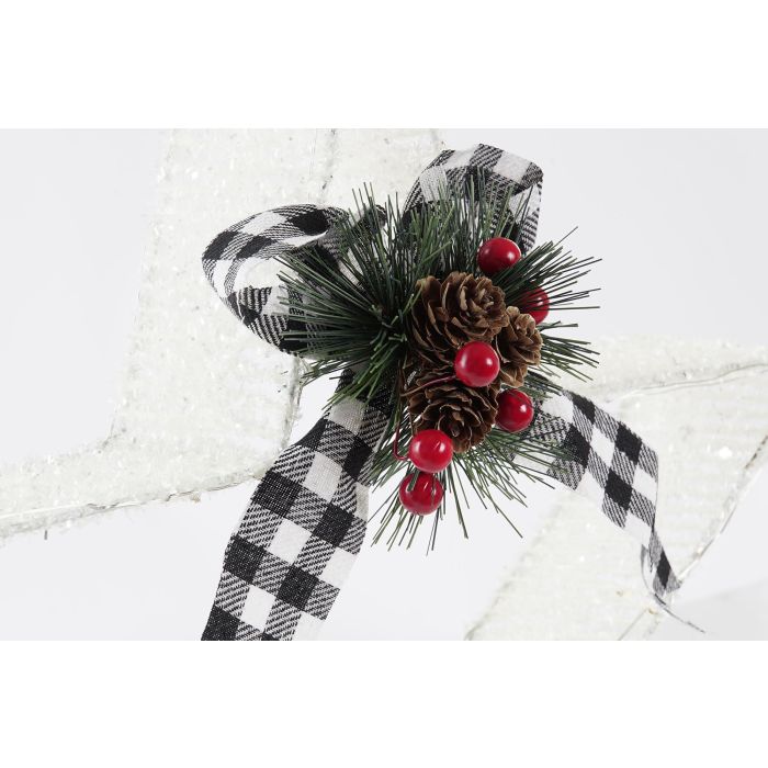 DKD Home Decor Decoración Luminosa Navidad Moderna Estrella LED Pilas AA Blanco Verde 40x40 cm (2 Unidades) 2 DKD Home Decor Decoración Luminosa Navidad Moderna Estrella LED Pilas AA Blanco Verde 40x40 cm (2 Unidades) 2