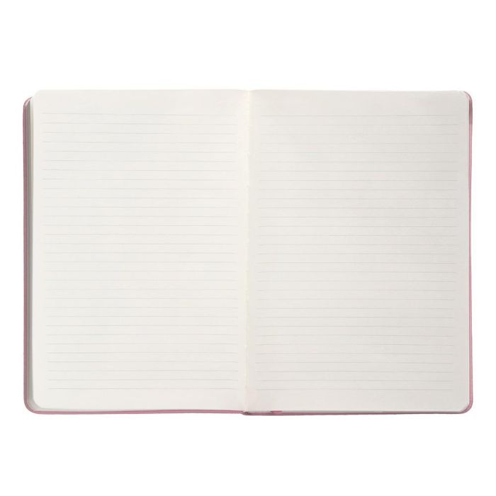 Cuaderno Con Gomilla Antartik Notes Tapa Dura A5 Hojas Rayas Rosa Pastel 100 Hojas 80 gr Fsc 7