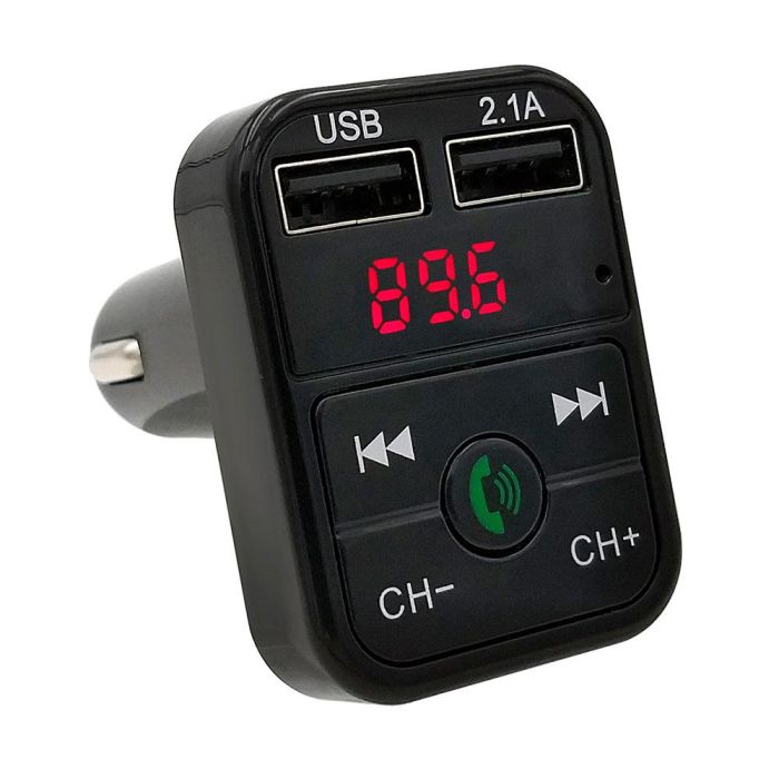 NK Transmisor FM Bluetooth para Coche y Camión con Manos Libres y Cargador USB 12-24V 1