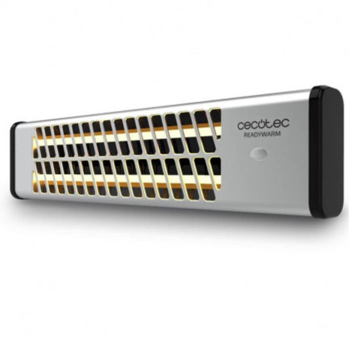 Cecotec 05323 Calefactor Eléctrico de Cuarzo, 1200 W, Negro/Acero Inoxidable, para Interior 1