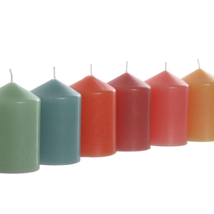 Vela Shabby DKD Home Decor Multicolor 6.7 x 10 x 6.7 cm (6 Unidades) 2 Vela Shabby DKD Home Decor Multicolor 6.7 x 10 x 6.7 cm (6 Unidades) 2