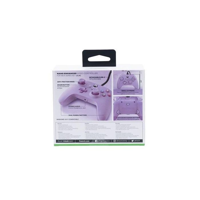 Power A XBGP0025-01 Mando con Cable Nano Enhanced para Xbox Series X/S, Xbox One y PC, Compacto, 2 Botones Asignables, Lila 6 Power A XBGP0025-01 Mando con Cable Nano Enhanced para Xbox Series X/S, Xbox One y PC, Compacto, 2 Botones Asignables, Lila 6
