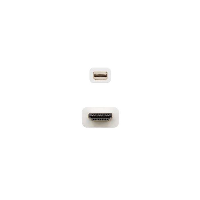 Adaptador Mini DisplayPort a HDMI NANOCABLE 10.15.4002 Blanco 2 m 1 Adaptador Mini DisplayPort a HDMI NANOCABLE 10.15.4002 Blanco 2 m 1