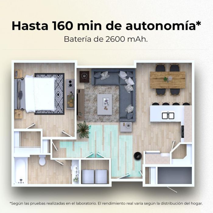 Cecotec Robot Aspirador Conga M20, 7000Pa, 160min, Wi-Fi, App, iTech Gyro, Negro 2