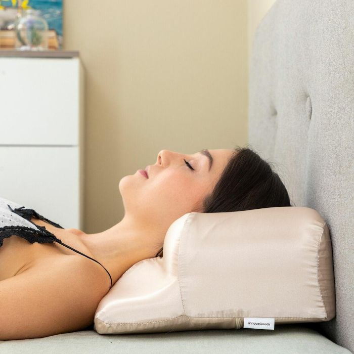 Almohada Cervical Antiarrugas con Funda de Satén Youthlow InnovaGoods 9 Almohada Cervical Antiarrugas con Funda de Satén Youthlow InnovaGoods 9