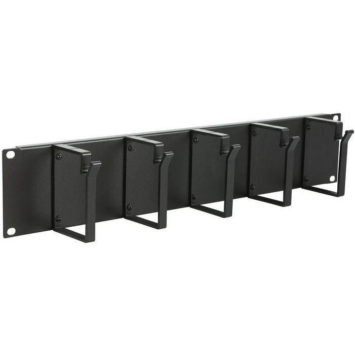 Lanview by Logon 2U 19" CABLE ORGANIZER PANEL, 5 HOOK BLACK Lanview by Logon 2U 19" CABLE ORGANIZER PANEL, 5 HOOK BLACK
