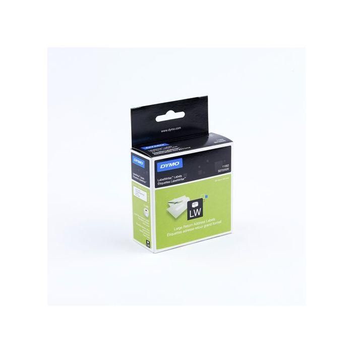 Dymo 11352 Etiquetas de Transferencia Térmica Label Writer, 25x54 mm, Negro, Rollo de 500 Ud.