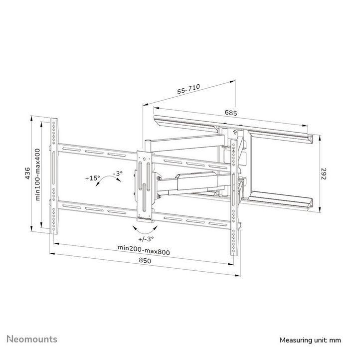 Soporte TV Neomounts WL40-550BL18 43-75" 16 Soporte TV Neomounts WL40-550BL18 43-75" 16