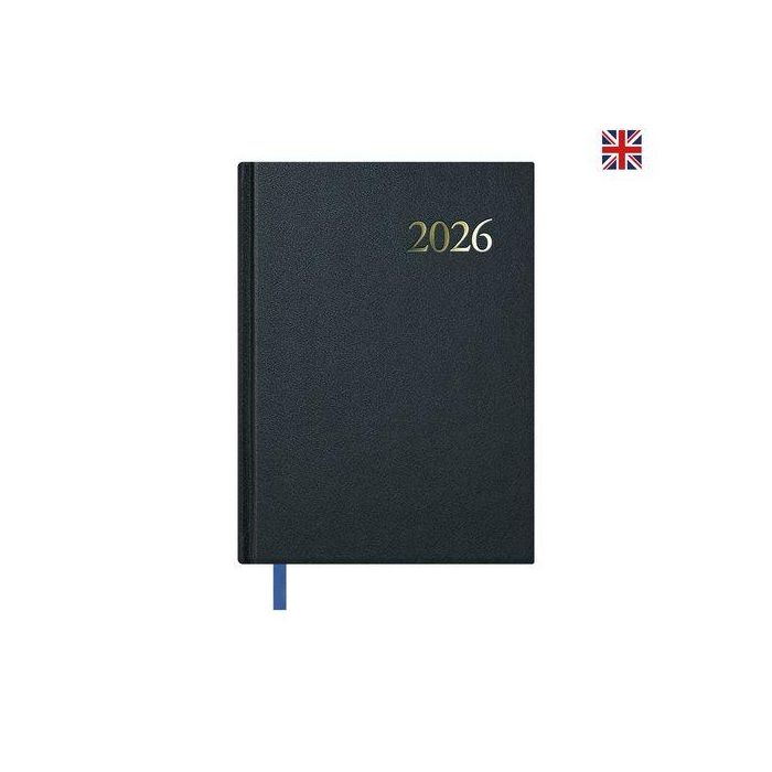Agenda Anual (2026) Ingles Dohe Segovia Cosida Tapa Extra 140X200 D/P Negro