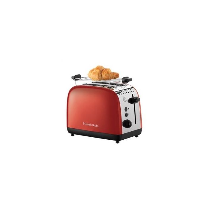 Tostadora Colour Plus 2 Ranuras Cortas Rojo RUSSELL HOBBS 26554-56 7