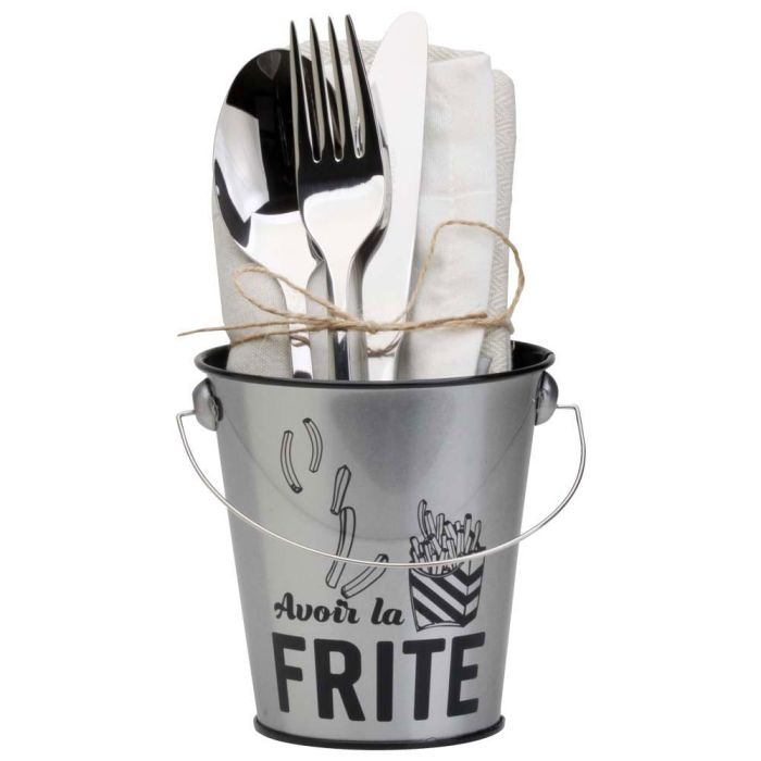 Cubo Zinc De Mesa "Frite" Totally Addict 4