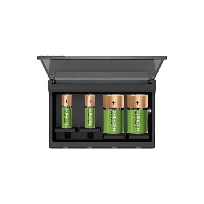 Cargador de Pilas Duracell CEF22-EU/ capacidad 4 pilas/ AA y AAA 2 Cargador de Pilas Duracell CEF22-EU/ capacidad 4 pilas/ AA y AAA 2