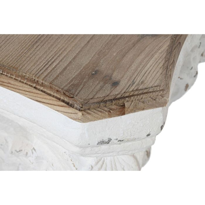 Mesa Centro Neoclasico DKD Home Decor Blanco Marron 62 x 46 x 62 cm 3