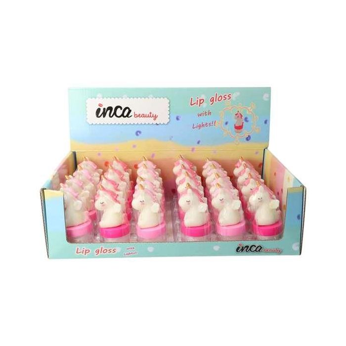 Pintalabios Lip Gloss Conejito con Luz Led 2