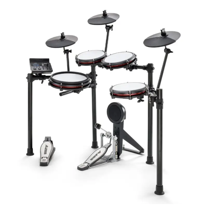 Alesis Nitro Max Kit Batería Electrónica con Parches de Malla Premium, Caja de 10", Tambores de 8", Bombo, Platillos de 10" con Choke y Módulo con Bluetooth 2