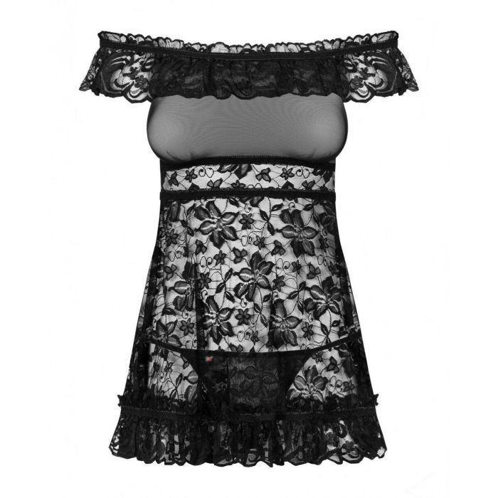 Picardías Obsessive Negro L/XL Flores 2 Picardías Obsessive Negro L/XL Flores 2