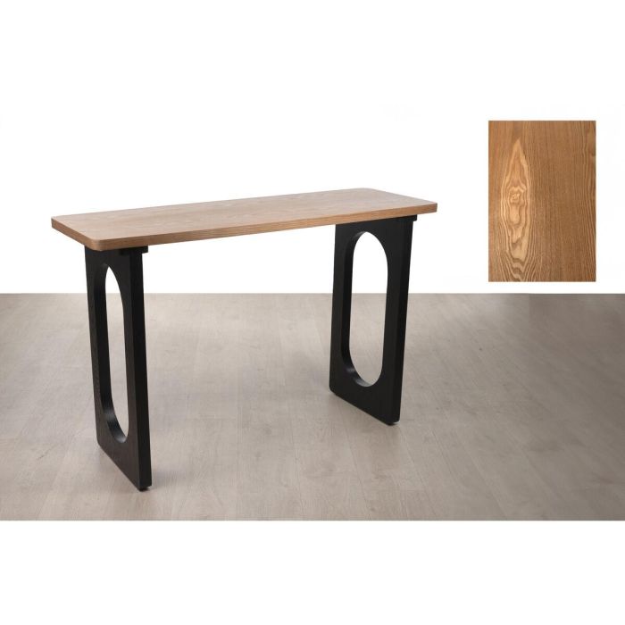 Consola Romimex Negro Natural Madera MDF 120 x 79 x 40 cm 1