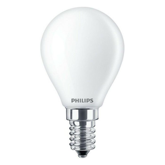 Philips Bombilla esférica LED E14 6,5W 806lm 2700K luz cálida, equivalente a 60W