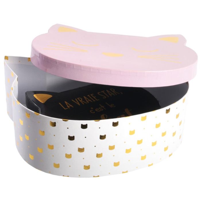 The Concept Factory Juego 2 Cajas Cartón Gato Grande 25x23x8,5 cm Pequeña 16,5x15x5,5 cm 2 The Concept Factory Juego 2 Cajas Cartón Gato Grande 25x23x8,5 cm Pequeña 16,5x15x5,5 cm 2