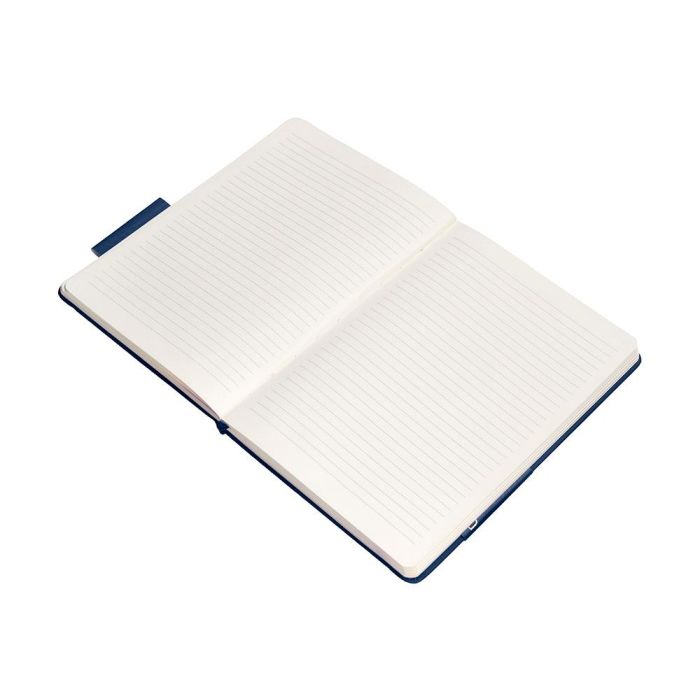 Cuaderno Con Gomilla Antartik Notes Tapa Dura A4 Hojas Rayas Azul Marino 100 Hojas 80 gr Fsc 8