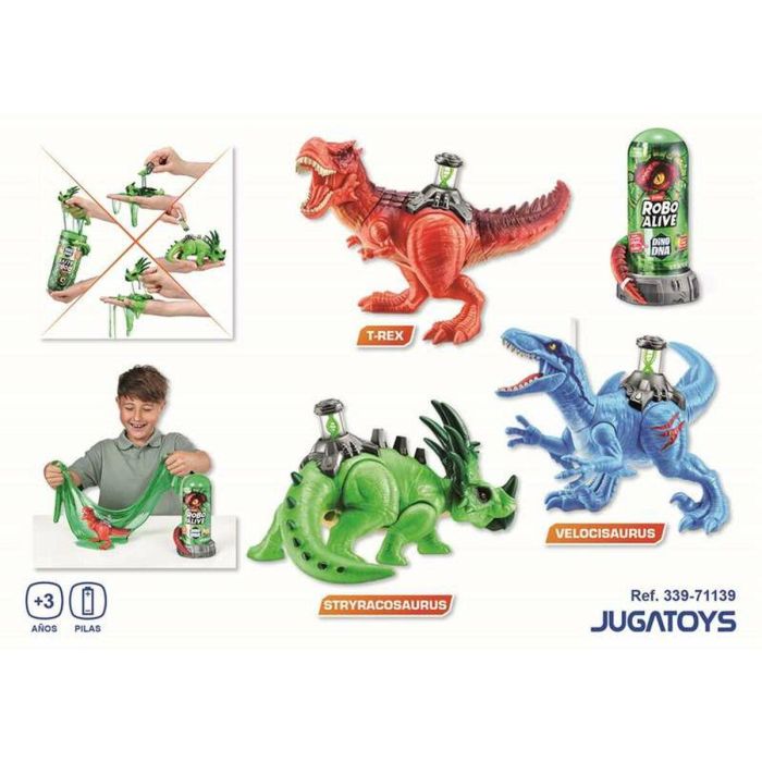 Figura dinosaurio robo alive dino dna, con slime - modelos surtidos 4 Figura dinosaurio robo alive dino dna, con slime - modelos surtidos 4