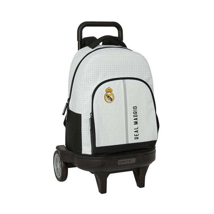 Safta Mochila Escolar Grande con Ruedas Compact Evolution Extraíble Real Madrid 1ª Equipación Temporada 24/25 - 45x33x22 cm Safta Mochila Escolar Grande con Ruedas Compact Evolution Extraíble Real Madrid 1ª Equipación Temporada 24/25 - 45x33x22 cm