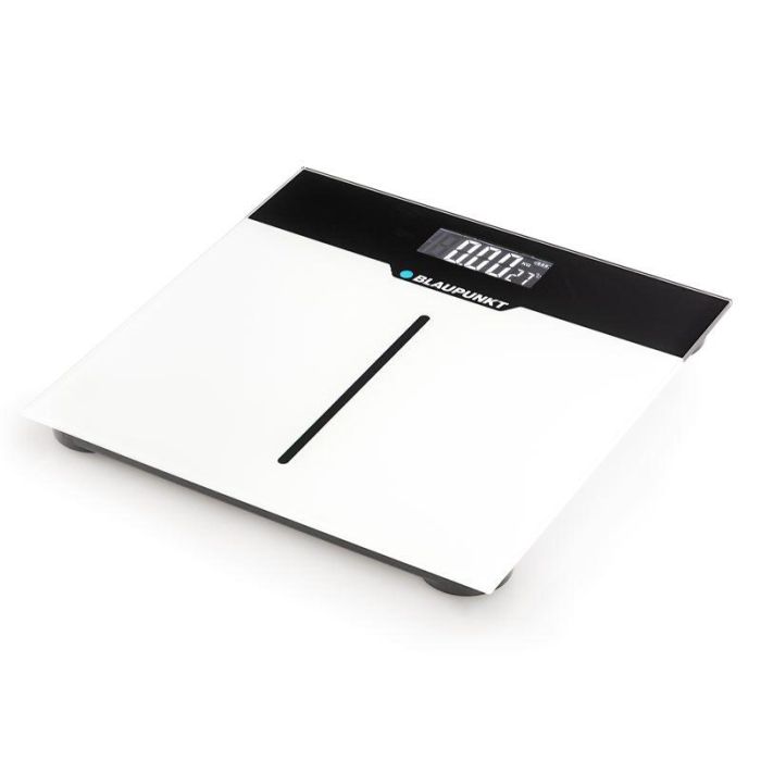 BLAUPUNKT Báscula de Baño Digital con Indicador de Temperatura y Superficie de Cristal Extraplano